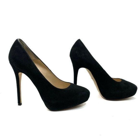 AllSaints Cigarette Concealed Suede Heels Pumps - Picture 4 of 10